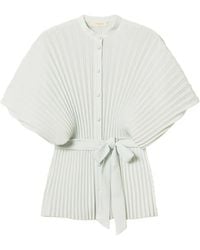 Twinset - Pleated Tie-Waist Shirt - Lyst