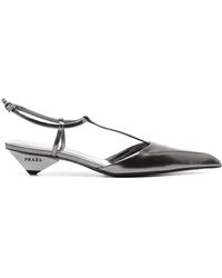 Prada - Muiltjes Met Logodetail - Lyst