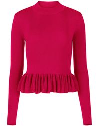 Nina Ricci - Ruffle-Detailing Wool-Blend Top - Lyst