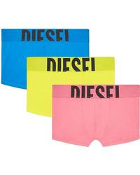 DIESEL - Three-Pack Boxer Briefs - Lyst