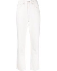 Tommy Hilfiger - Logo Embroidered Wide-leg Jeans - Lyst