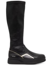 Liu Jo - Lena 03 Contrast-Trim Knee-High Boots - Lyst