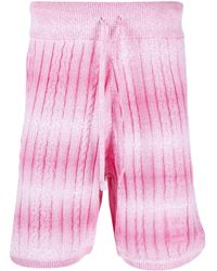 Gcds - Knitted Degradé Bermuda Shorts - Lyst