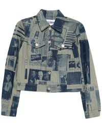 Jean Paul Gaultier Conical Denim Jacket in Blue | Lyst