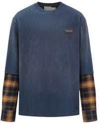 Feng Chen Wang - Gradient-Wash Patchwork T-Shirt - Lyst