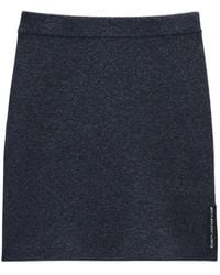 Alexander Wang - Minirock Mit Logo-Patch - Lyst