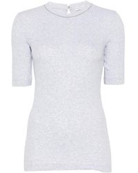 Brunello Cucinelli - Monili-Trim Short-Sleeve T-Shirt - Lyst