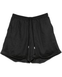BOSS - Twisted-Drawstring Ramie Shorts - Lyst