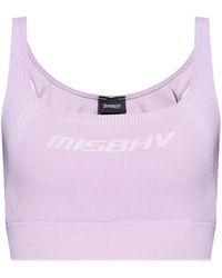 MISBHV - Logo-Print Sports Bra - Lyst