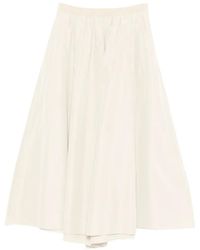 forte_forte - A-Line Midi Skirt - Lyst