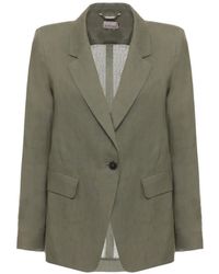 Emme - Single-Breasted Notch-Lapels Jacket - Lyst