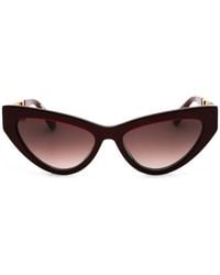 Moschino - Cat-Eye Logo-Plaque Sunglasses - Lyst