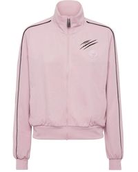 Philipp Plein - Logo-Patch Zip-Up Jacket - Lyst