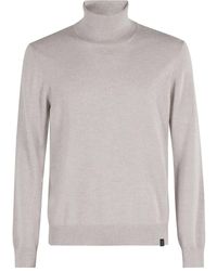 Fay - Pull À Col Cheminée - Lyst