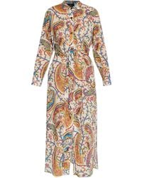 Etro - Robe Mi-Longue À Motif Cachemire - Lyst