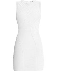 Hervé Léger - Sleeveless Mini Dress - Lyst