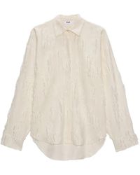 MSGM - Blouse Met Textuur - Lyst