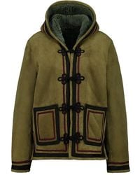 BAZISZT - Hooded Leather Jacket - Lyst