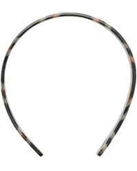 Burberry - Check Headband - Lyst
