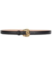 Roberto Cavalli - Bejeweled-Buckle Leather Belt - Lyst