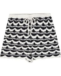 The Upside - Woodstock Hali Cotton Crochet Shorts - Lyst
