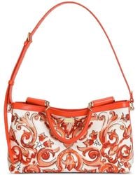 Dolce & Gabbana - Medium Vittoria Handbag With Majolica-Embroidery - Lyst