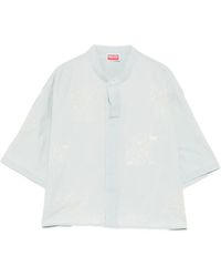 KENZO - Camisa Con Motivo Floral - Lyst