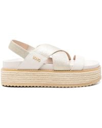 Liu Jo - Sandalen Met Plateauzool - Lyst