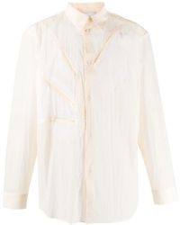Post Archive Faction PAF - Semi-Sheer Zip-Pocket Shirt - Lyst