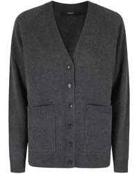 Seventy - Cardigan En Laine À Col V - Lyst