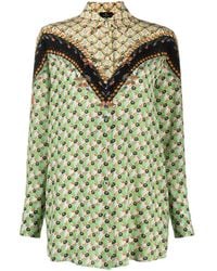 Etro - Graphic-Print Long-Sleeve Shirt - Lyst