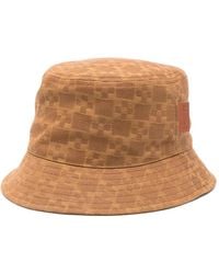 Sandro - Denim Bucket Hat With Patch - Lyst