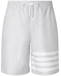 Thom Browne - Short De Rugby Oxford À 4 Bandes Signature - Lyst
