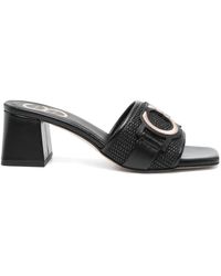 Casadei - Leather Heeled Sandals - Lyst