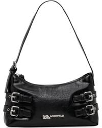 KARL LAGERFELD - Buckle-Detail Shoulder Bag - Lyst