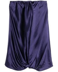 7 For All Mankind - Satin-Finish Draped Dress - Lyst