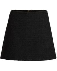 Patou - Minijupe Trapèze En Tweed - Lyst