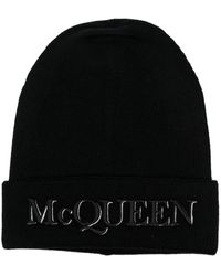 Alexander McQueen - Logo-Embroidered Beanie - Lyst