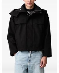 Filling Pieces - Logo-Embroidered Hooded Jacket - Lyst