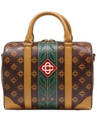 CASABLANCA - Mini Monogram Weekender Travel Bag - Lyst
