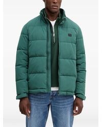 Trussardi - Logo-Patch Puffer Jacket - Lyst