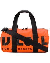 DIESEL Reisetasche mit Logo - Orange