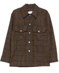 Song For The Mute - Check-Pattern Jacket - Lyst