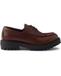 Prada - Leather Derby Shoes - Lyst