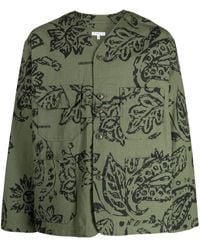 Engineered Garments - Floral-print Ripstop Shirt Jacket - Lyst