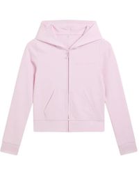Juicy Couture - Logo-Print Zip-Up Hoodie - Lyst