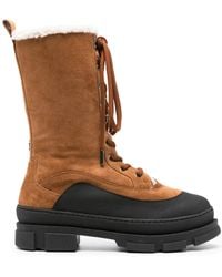 Jimmy Choo - Aldea Lace-Up Suede Boots - Lyst