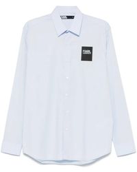 KARL LAGERFELD - Logo-Patch Shirt - Lyst