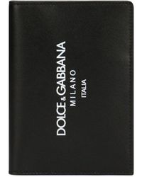Dolce & Gabbana - Portefeuille pliant à logo imprimé - Lyst