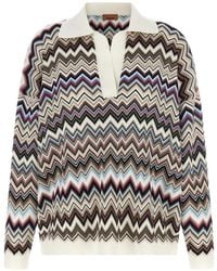 Missoni - Oversized Wool And Viscose Zig Zag Polo - Lyst